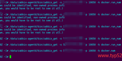 zabbix报错(Not all processes could be identified, non-owned process info  will not be shown, you would have to be root to see it all.)