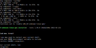 Cargo 安装与设置清华大学镜像源
