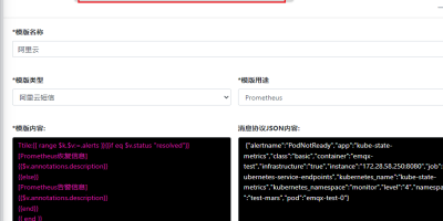 PrometheusAlert模板测试失败技术调试分析记录